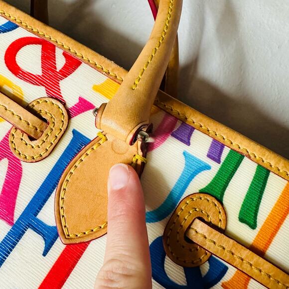 DOONEY & BOURKE Gráfica Retro East West Shopper Vachetta Shoulder Strap Handbag - Picture 16 of 16